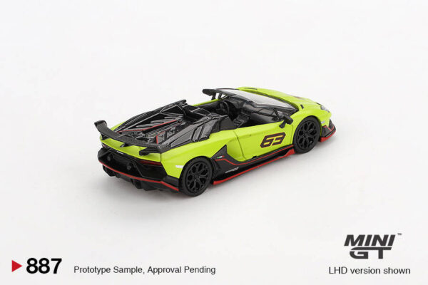 Mini GT 1/64 Lamborghini Aventador SVJ 63 Roadster Verde Shock MGT00887