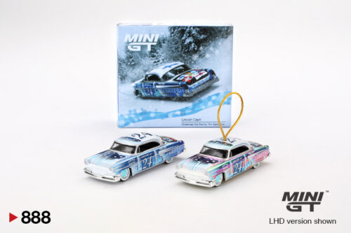 Mini Gt Lincoln Capri Christmas Hot Rod by Tim Sadchikov 2024 Christmas Edition MGT00888