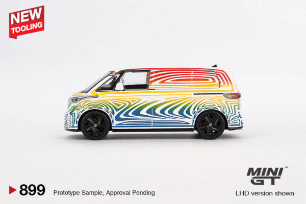 899.1 Mini GT 1/64 Volkswagen ID. Buzz Prototype "Rainbow" MGT00899