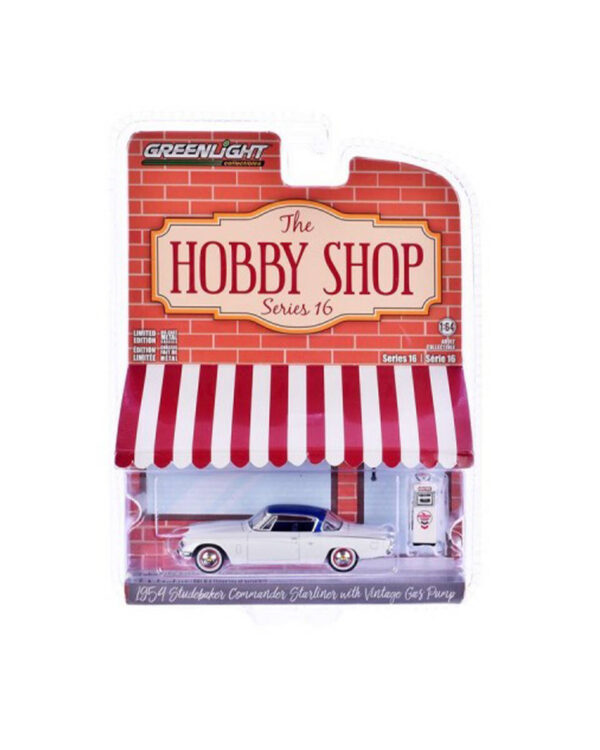 Greenlight 1/64 The Hobby Shop Series 16 - 1954 Studebaker Commander Starliner with Vintage 97160-B