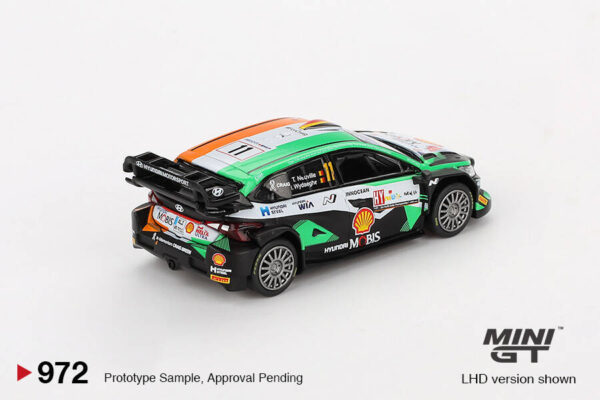 972.1 Mini GT 1/64 Hyundai i20 N Rally1 #11 2023 Rally Croatia Power Stage Winner MGT00972