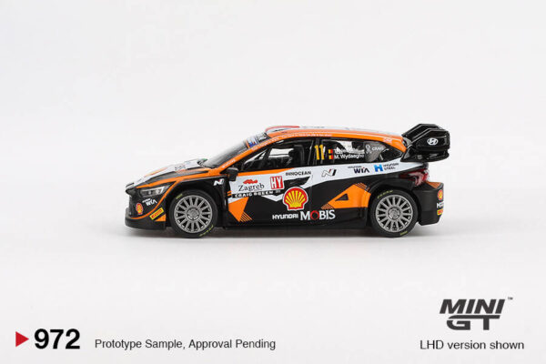 972.2 Mini GT 1/64 Hyundai i20 N Rally1 #11 2023 Rally Croatia Power Stage Winner MGT00972
