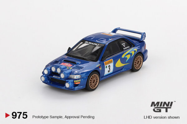 975.1 Mini GT Subaru Impreza WRC98 1998 Rally Monte-Carlo 3rd Place #3 MGT00975