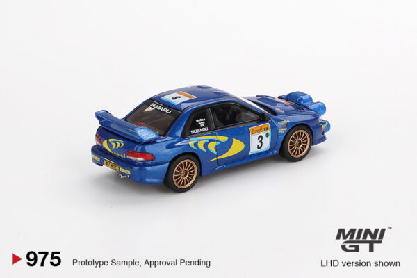 975.2 Mini GT Subaru Impreza WRC98 1998 Rally Monte-Carlo 3rd Place #3 MGT00975