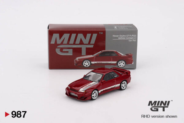 987 Mini GT 1/64 Nissan Skyline GT-R (R32) VeilSide Combat C-I Gem Red MGT00987