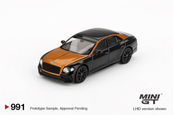 991.1 Mini GT 1/64 Bentley Flying Spur Orange Flame / Onyx MGT00991