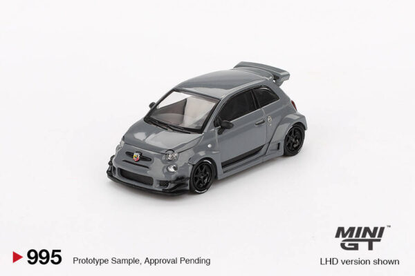 995.1 Mini GT 1/64 Abarth 595 LB-WORKS x Abas Works Grey MGT00995