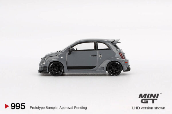 995.2 Mini GT 1/64 Abarth 595 LB-WORKS x Abas Works Grey MGT00995