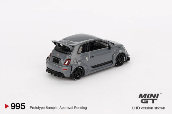 995.3 Mini GT 1/64 Abarth 595 LB-WORKS x Abas Works Grey MGT00995