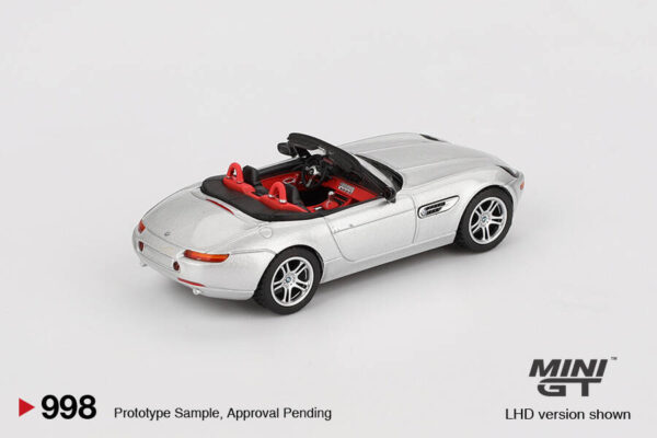 998.3 Mini GT 1/64 BMW Z8 Silver MGT00998