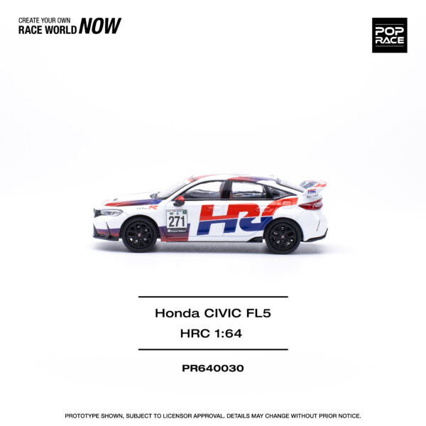 PR640030 2 Pop Race 1/64 Honda Civic FL5 HRC PR640030