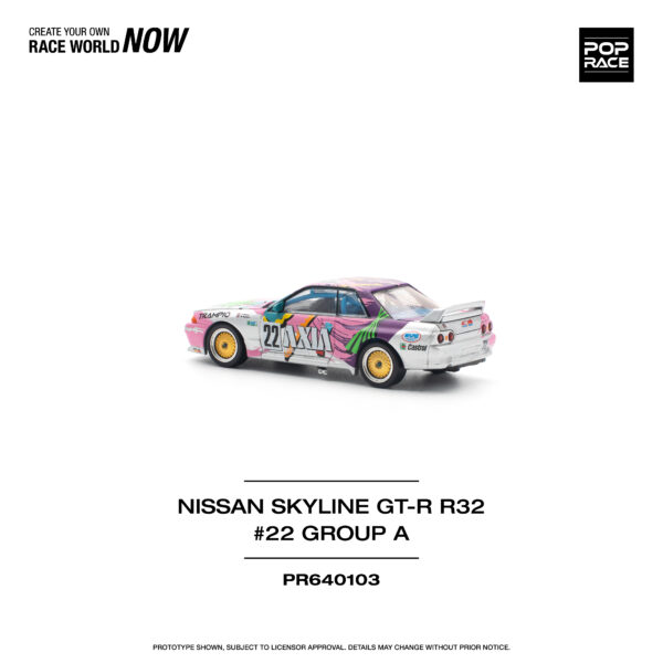 PR640103 13 Pop Race 1/64 Nissan Skyline Gt-R R32 #22 Group A PR640103