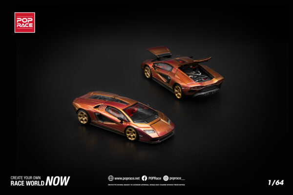 Pop Race 1/64  Lamborghini LPI800-4 Blu Hal   PR640175
