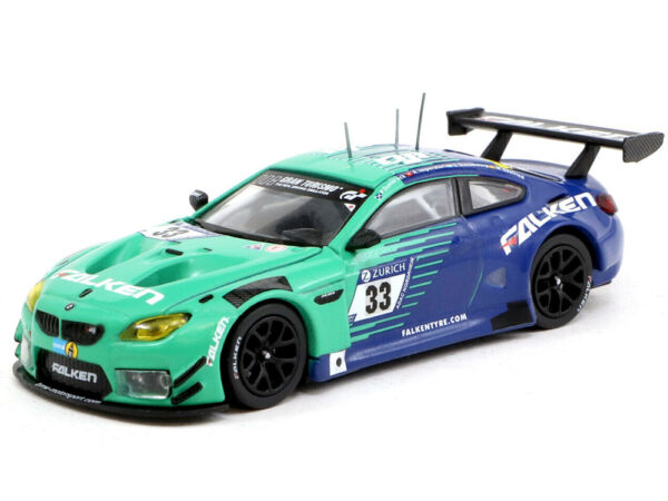 Tarmac Works T64-020-17 NUR33 BMW M6 GT3 Team Falken Nurburgring 24hr 2017 1:64 Green Blue