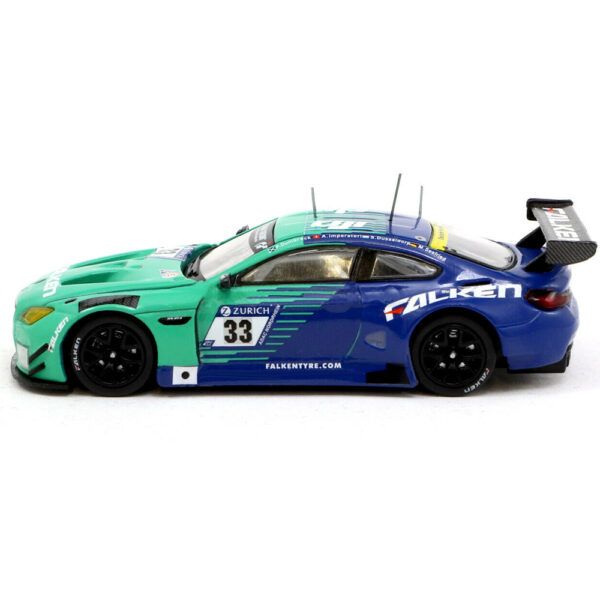 Tarmac Works T64-020-17 NUR33 BMW M6 GT3 Team Falken Nurburgring 24hr 2017 1:64 Green Blue