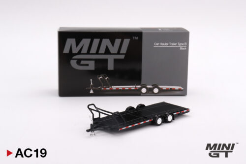 ac19 Mini Gt Car Hauler Trailer Black MGTAC19