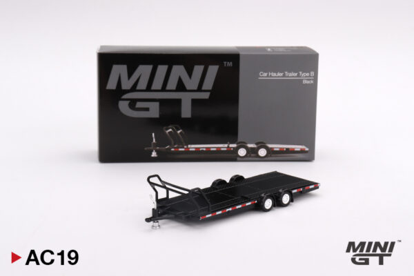 Mini Gt Car Hauler Trailer Black MGTAC19