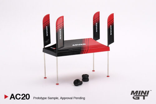 ac20 Mini GT 1/64 Paddock Service Tent Set - ADVAN