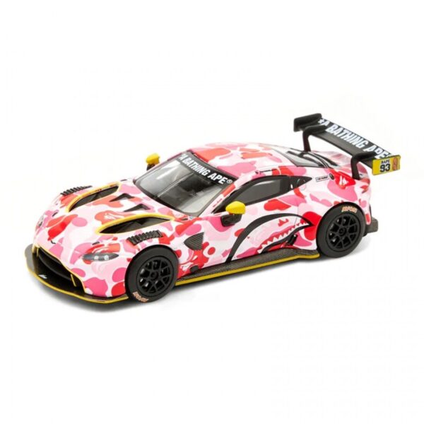 Pop Race 1/64 Aston Martin Bape x Aston Martin Gt3 Pink PR64-AMBA-21PK