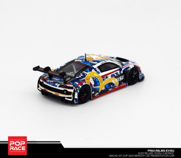 Pop Race 1/64 Audi R8 Macau Grand Prix 2020 EVISU Marchy Lee PR64-R8LMS-EVISU