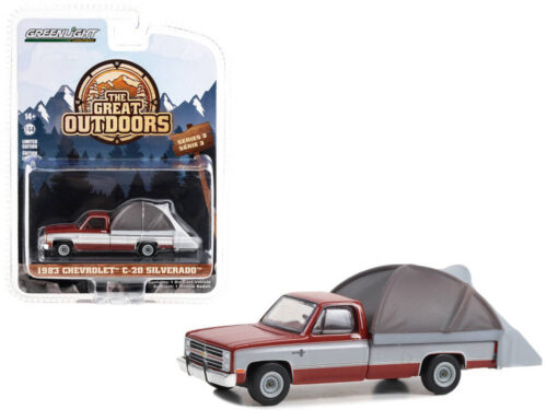 Greenlight 1/64 The Great Outdoors Series 3- 1983 Chevrolet C-20 Silverado 38050-C