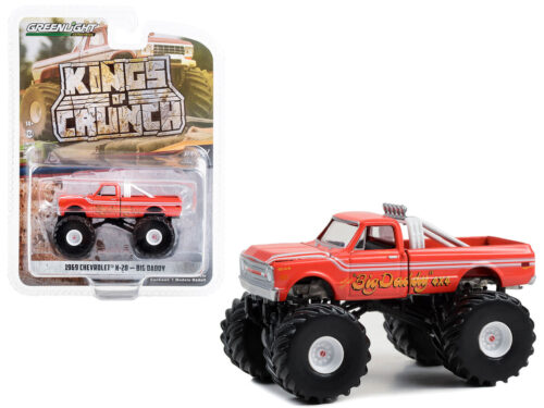 1969 CHEVROLET K-20 MONSTER TRUCK "BIG DADDY" 1/64 DIECAST GREENLIGHT 49130 A