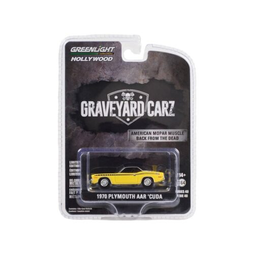 1970 Plymouth AAR Cuda - Graveyard Carz (TV Series 2012-Current - Hollywood Series 40 - 1/64 Greenlight - 62010 D
