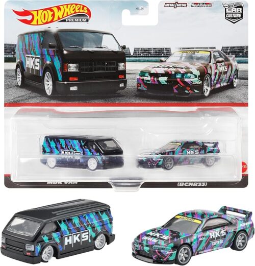 Hot Wheels HKF53 Premium 2-Pack Nissan Skyline GT-R (BNCR33) / MBK Van