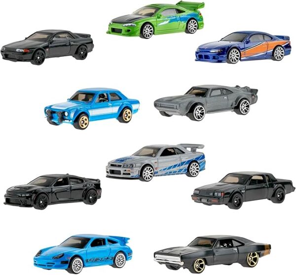 Hot Wheels Fast and Furious  10 Car SET HNT21