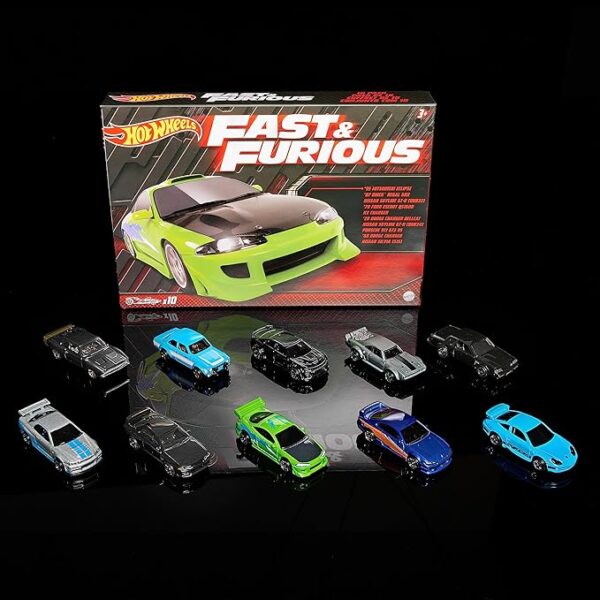Hot Wheels Fast and Furious  10 Car SET HNT21