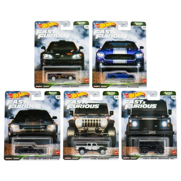 Hot Wheels Premium Fast & Furious Fleet Complete Set of 5  GBW75-956N