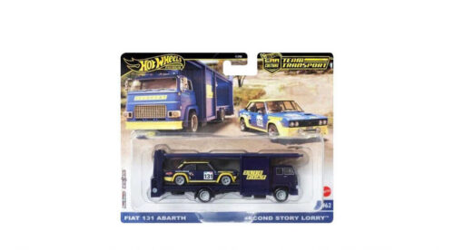 Hot Wheels Premium Team Transport 2024 Fiat 131 Abarth with Second Story Lorry