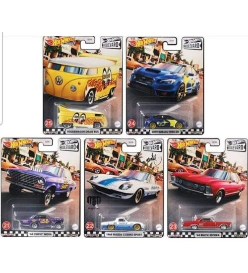 Hot Wheels Premium Boulevard Series GJT68 21-25 SET