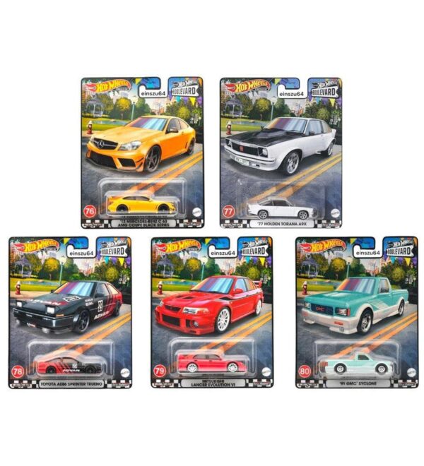 Hot Wheels Premium Boulevard Series GJT68 76-80 SET