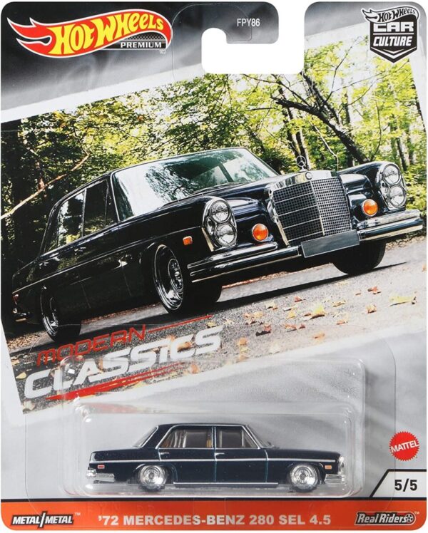 Hot Wheels Modern Classics 72 Mercedes Benz 280 SEL 4.5 Dark Blue 1:64