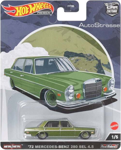 2023 Hot Wheels Premium Car Culture # Auto Strasse-'72 Mercedes-Benz 280 SEL 4.5
