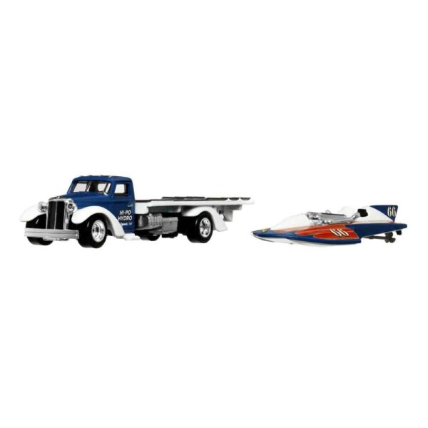 Hot Wheels Premium HCR31 Team Transport HW Classic Hydroplane/Speed Waze (#49)