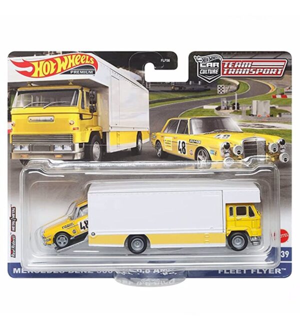 Hot Wheels Mercedes Benz 300 SEL 6.8 AMG Fleet Flyer - Team Transport