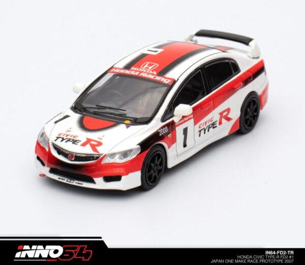 Inno64 Honda Civic Type-R FD2 #1 Japan One Make Race Prototype 2007 IN64-FD2-TR