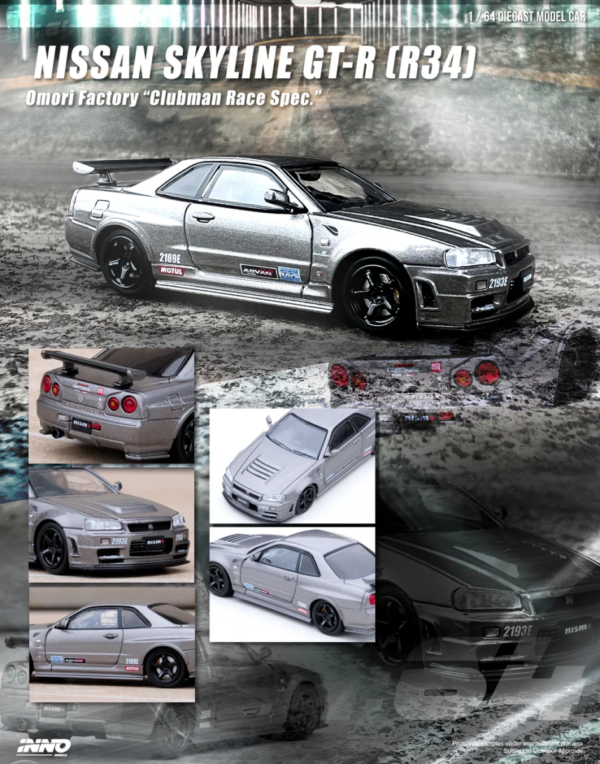 İNNO64 Nissan Skyline GT-R (R34) Omori Factory Clubman Race Spec