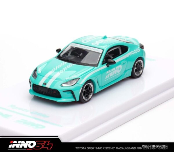 Inno64 Toyota GR86 "INNO x SCENE" Macau Grand Prix 2024 Light Green
