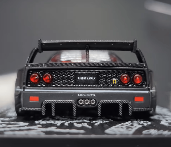 inno64-ferrari-f40-lbwk-matte-black-ho--2ca3- İNNO64 Ferrari F40 LBWK Matte Black Hong Kong Toycar Salon 2023 Special Edition