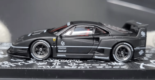 inno64-ferrari-f40-lbwk-matte-black-ho-50a38b İNNO64 Ferrari F40 LBWK Matte Black Hong Kong Toycar Salon 2023 Special Edition