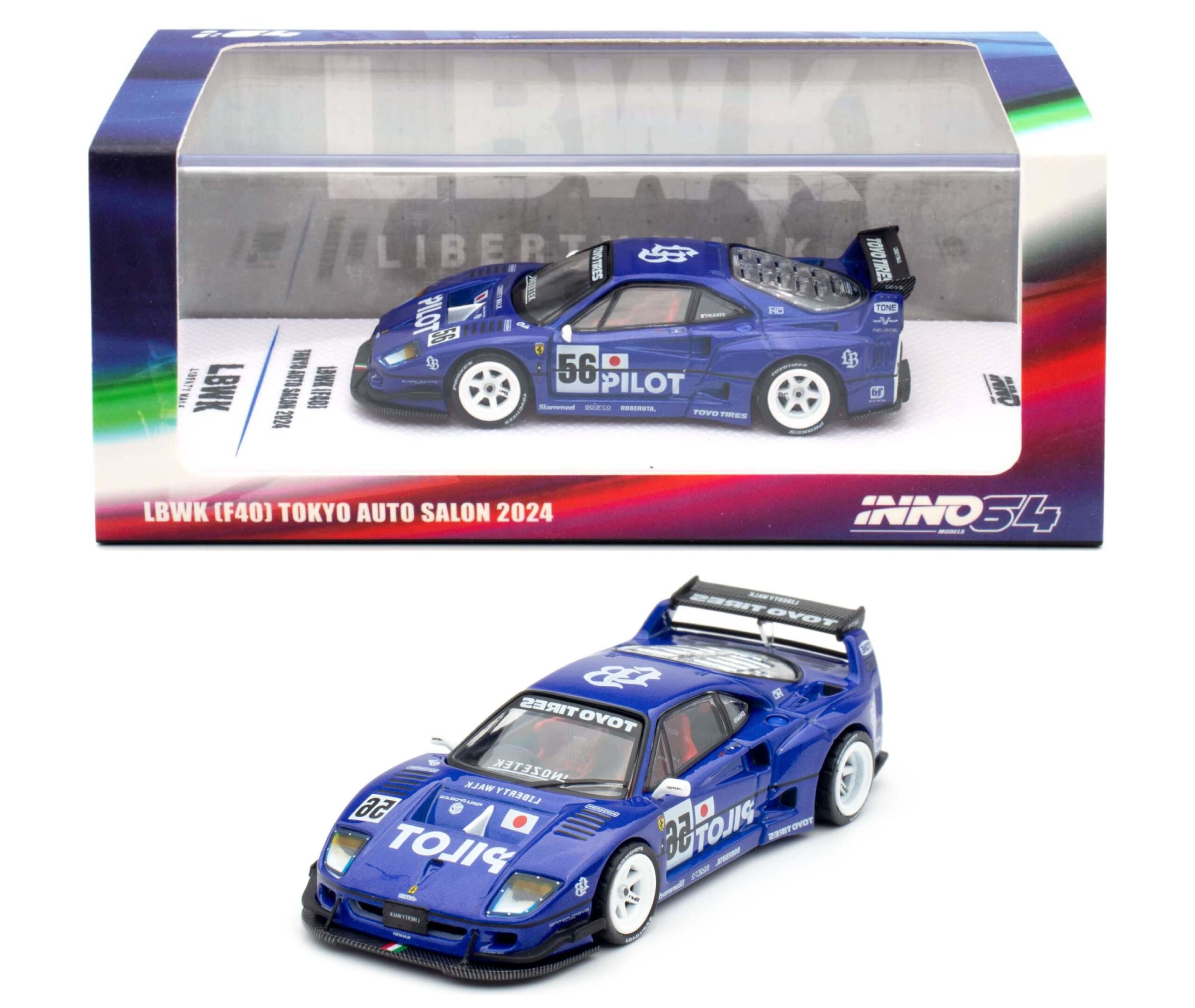 LBWK F40 2023・2024・特別版ミニカー6台セット İNNO64 Ferrari F40 LBWK Tokyo Auto Salon 2024 – Zakzuk Toys