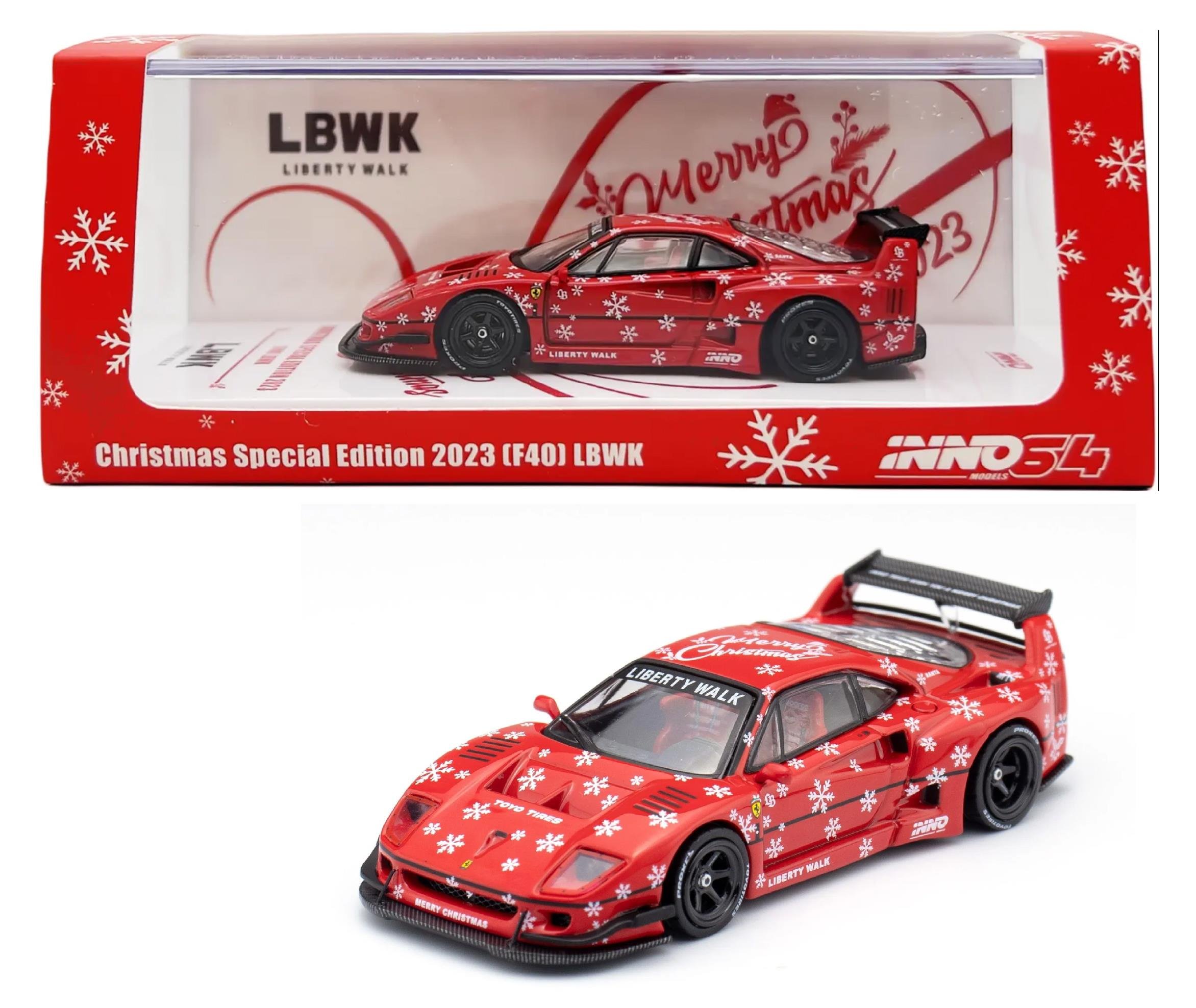 グ*ー様 INNO64 LBWK クリスマススペシャルエディション2023 İNNO64 Ferrari F40 LBWK xmas 2023 Special Edition – Zakzuk Toys
