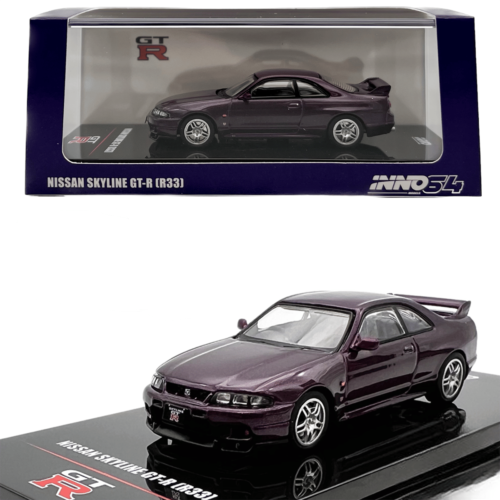 inno64-nissan-skyline-gt-r-r33-mor-2ec97- İNNO64 Nissan Skyline GT-R R33 Mor