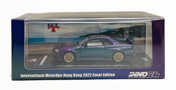 İNNO64 Nissan Skyline R34 GTT Magic Purple HKIMX22 Event Model
