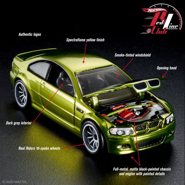 Hot Wheels Collectors RLC Exclusive 2006 BMW M3 - Yellow GLH84