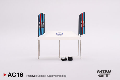 Mini GT Paddock Service Tent Set - Martini Racing