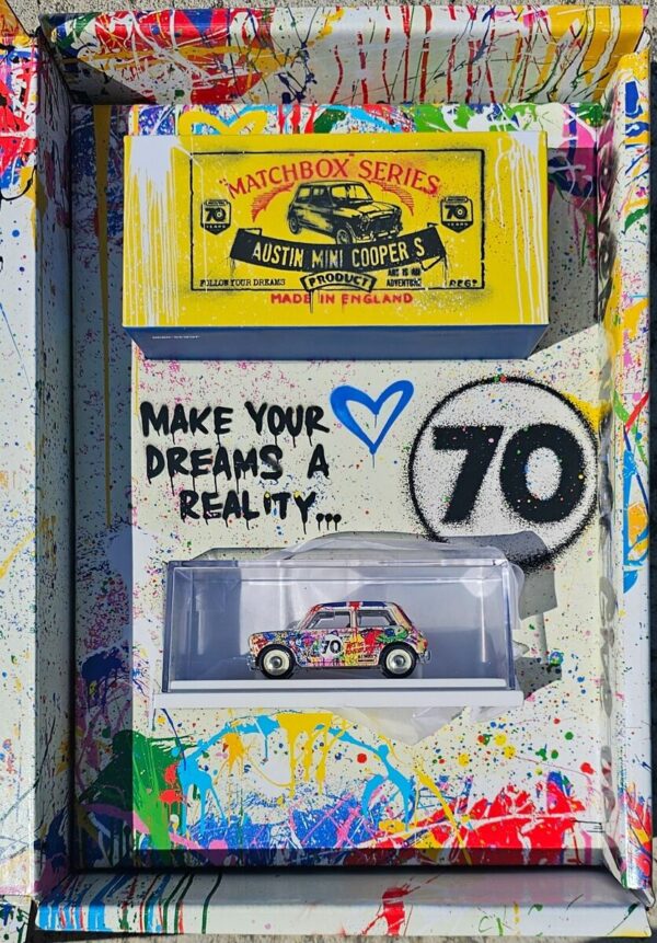 Matchbox Collectors Matchbox x Mr Brainwash 1964 Austin Mini Cooper S